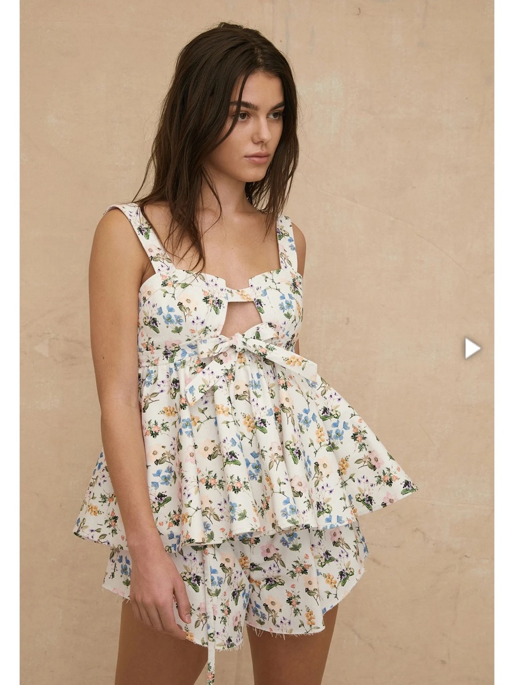 NWOT Marissa Webb LEIGHTON BOTANICAL FLORAL EMPIRE TOP Size M